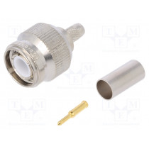 J01010A2256; Plug; TNC; male; straight; 50Ω; RG223,RG400; crimped; for cable; TELEGÄRTNER