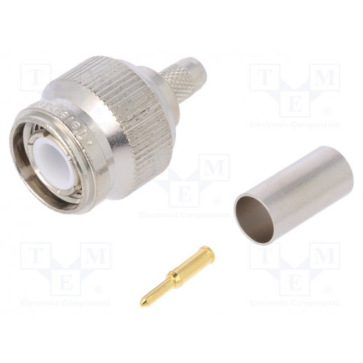 J01010A2256; Plug; TNC; male; straight; 50Ω; RG223,RG400; crimped; for cable; TELEGÄRTNER