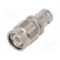 J01019B0000; Adapter; BNC socket,TNC plug; Insulation: teflon; 50Ω; 4GHz; TELEGÄRTNER