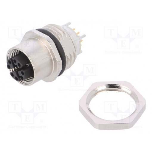 J80020A0122; Socket; M12; PIN: 8; female; X code-ProfiNET; for panel mounting; TELEGÄRTNER