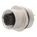J80020A0222; Socket; M12; PIN: 4; female; D code-Ethernet; for panel mounting; TELEGÄRTNER J80020A0222; Socket; M12; PIN: 4; female; D code-Ethernet; for panel mounting; TELEGÄRTNER