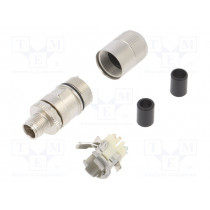 J80026A0100; Plug; M12; PIN: 8; male; X code-ProfiNET; for cable; IDC; IP67; TELEGÄRTNER
