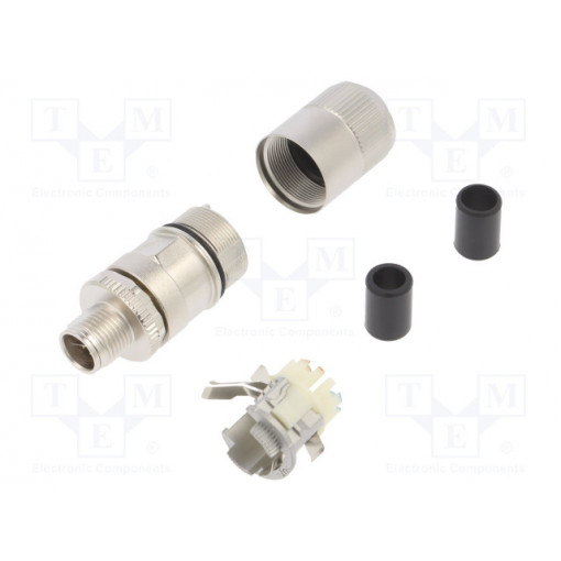 J80026A0100; Plug; M12; PIN: 8; male; X code-ProfiNET; for cable; IDC; IP67; TELEGÄRTNER