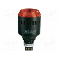 813512313; Signaller: lighting-sound; 230÷240VAC; LED; red; IP65; Ø45x83mm; AUER SIGNAL