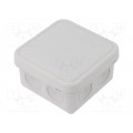 JB 2.5 G; Enclosure: junction box; X: 90mm; Y: 90mm; Z: 49mm; polypropylene; FIBOX JB 2.5 G; Enclosure: junction box; X: 90mm; Y: 90mm; Z: 49mm; polypropylene; FIBOX