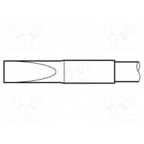 C245-109; Tip; cutting; 4.3x0.1mm; longlife,non wettable; JBC TOOLS