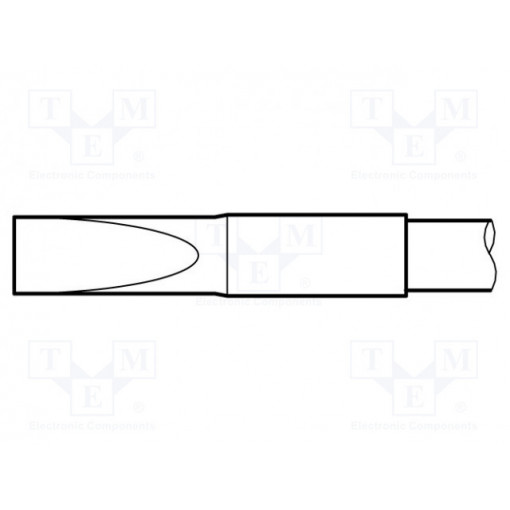 C245-109; Tip; cutting; 4.3x0.1mm; longlife,non wettable; JBC TOOLS