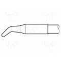 C250-409; Tip; bent conical; 1.7mm; longlife; JBC TOOLS