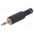 JC-001; Plug; Jack 2,5mm; male; mono; with strain relief; straight; NINIGI