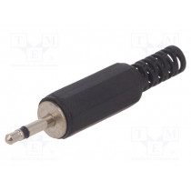 JC-001; Plug; Jack 2,5mm; male; mono; with strain relief; straight; NINIGI