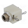 ; Socket; Jack 3,5mm; female; mono; for panel mounting; soldering; 