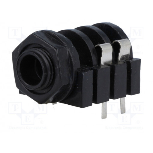 JC-211; Socket; Jack 6,3mm; female; mono; with on/off switch; THT; NINIGI