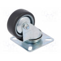 JDPE 0501 1001; Transport wheel; Ø: 50mm; W: 20mm; H: 68mm; torsional; 40kg; COLSON JDPE 0501 1001; Transport wheel; Ø: 50mm; W: 20mm; H: 68mm; torsional; 40kg; COLSON