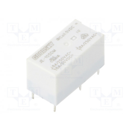 JE-105DM; Relay: electromagnetic; SPST-NO; Ucoil: 5VDC; 8A/250VAC; 8A/30VDC; GOODSKY