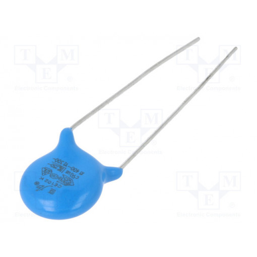 JYAA2102KCB105000B; Capacitor: ceramic; Y2; 1nF; 300VAC; Y5P; ±-10%; 7.5mm; Jb Capacitors