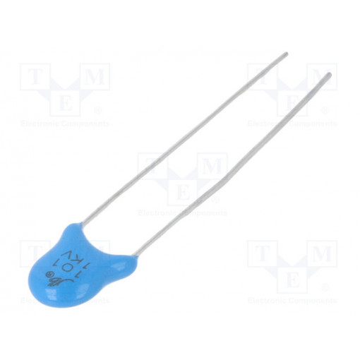 JYC3A101KBS065000B; Capacitor: ceramic; 100pF; 1kVDC; SL; ±10%; 5mm; Jb Capacitors