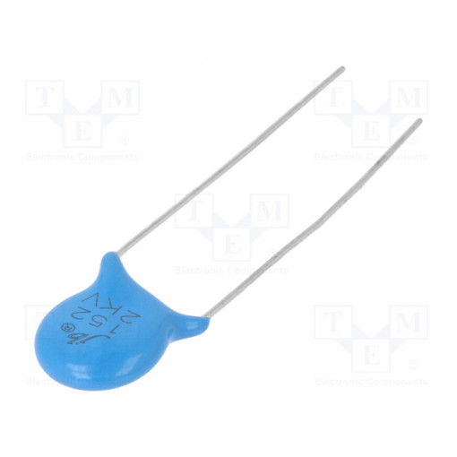 JYC3D152KCB095000B; Capacitor: ceramic; 1.5nF; 2kVDC; Y5P; ±10%; 7.5mm; Jb Capacitors