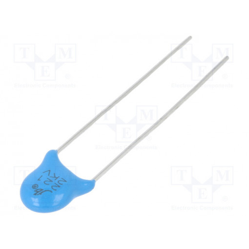 JYC3D221KBB065000B; Capacitor: ceramic; 220pF; 2kVDC; Y5P; ±10%; 5mm; Jb Capacitors