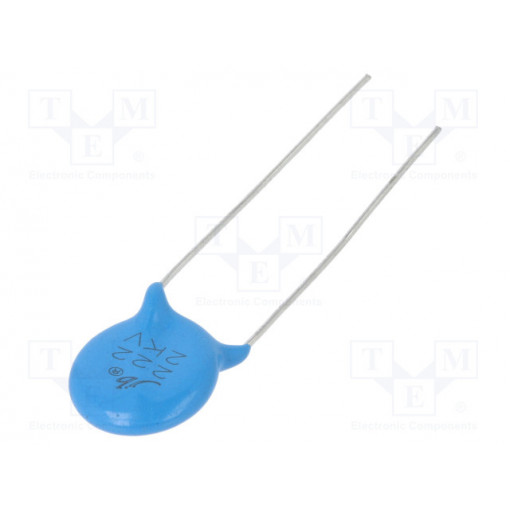JYC3D222KCB110000B; Capacitor: ceramic; 2.2nF; 2kVDC; Y5P; ±10%; 7.5mm; Jb Capacitors