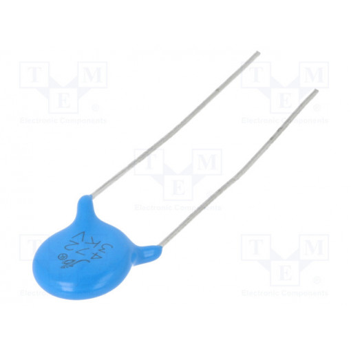 JYC3F472MCF095000B; Capacitor: ceramic; 4.7nF; 3kVDC; Y5V; ±20%; 7.5mm; Jb Capacitors