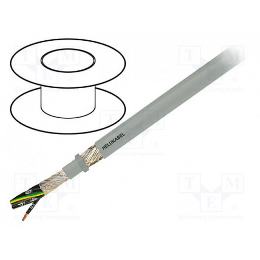 15927; Wire: control cable; JZ-HF-CY; 5G2,5mm2; PVC; grey; stranded; Cu; HELUKABEL