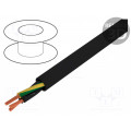 10341; Wire; JZ-500-BK; 3G0,5mm2; unshielded; 300/500V; PVC; Cu; stranded; HELUKABEL