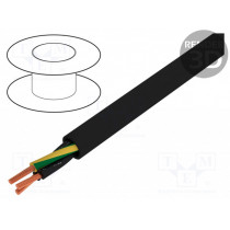 10341; Wire; JZ-500-BK; 3G0,5mm2; unshielded; 300/500V; PVC; Cu; stranded; HELUKABEL