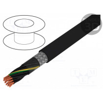 10948; Wire; JZ-500-C; 18G0,75mm2; tinned copper braid; PVC; black; HELUKABEL