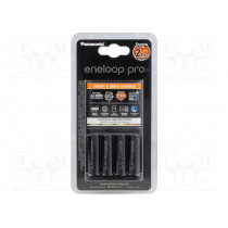 K-KJ55HCD40E; Charger: microprocessor-based; Ni-MH; Size: AA,AAA,R03,R6; PANASONIC