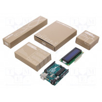 ARDUINO STARTER KIT; Arduino; 5VDC; ATMEGA328; GPIO,I2C,PWM,SPI,UART; ARDUINO ARDUINO STARTER KIT; Arduino; 5VDC; ATMEGA328; GPIO,I2C,PWM,SPI,UART; ARDUINO