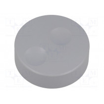 CL71671A; Knob; without pointer; plastic; Øshaft: 6mm; Ø39.6x13.5mm; grey; CLIFF