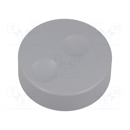 CL71671A; Knob; without pointer; plastic; Øshaft: 6mm; Ø39.6x13.5mm; grey; CLIFF