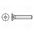 K8X16-ISO10642-A4; Screw; M8x16; DIN: 7991; Head: countersunk; imbus; HEX 5mm; KRAFTBERG