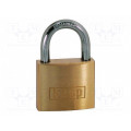 K12040A1; Padlock; brass; Kind: shackle; A: 40mm; C: 6mm; B: 27mm; gates; KASP