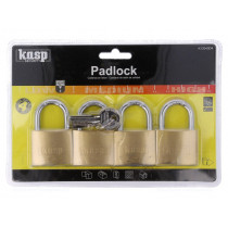 K12040D4; Padlock; brass; hardened steel shackle,double bolted; A: 40mm; KASP