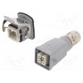 1712560000 HDC-KIT-HA 03.300; Connector: HDC; male + female; plug + socket; HA; PIN: 4; 3+PE; PG11; WEIDMÜLLER