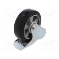 KJE-ALGE 160K-HC; Transport wheel; Ø: 160mm; W: 50mm; H: 195mm; torsional with lock; RADER