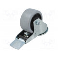 KJE-POGES 80K1-HC; Transport wheel; Ø: 80mm; W: 36mm; H: 105mm; torsional with lock; RADER