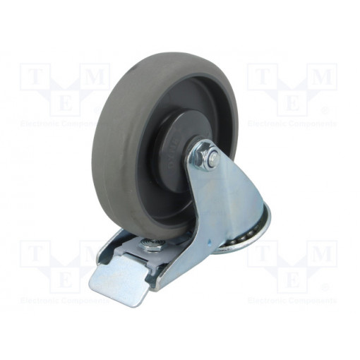 KJE-WTE 125K1-HC; Transport wheel; Ø: 125mm; W: 32mm; H: 156mm; torsional with lock; RADER