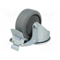 KJE-WTE 80K1-HC; Transport wheel; Ø: 80mm; W: 32mm; H: 105mm; torsional with lock; RADER
