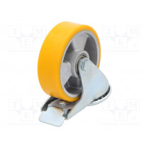 KJM-ALPU 125K-HC; Transport wheel; Ø: 125mm; W: 40mm; H: 156mm; torsional with lock; RADER