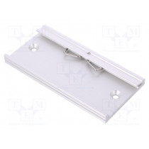 KL 35 L 100; DIN rail mounting bracket; Mat: aluminium; 100mm; Rail: TS35; FISCHER ELEKTRONIK