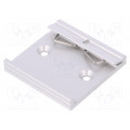 KL 35 L 50; DIN rail mounting bracket; Mat: aluminium; 50mm; Rail: TS35; FISCHER ELEKTRONIK