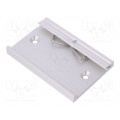 KL 35 L 75; DIN rail mounting bracket; Mat: aluminium; 75mm; Rail: TS35; FISCHER ELEKTRONIK