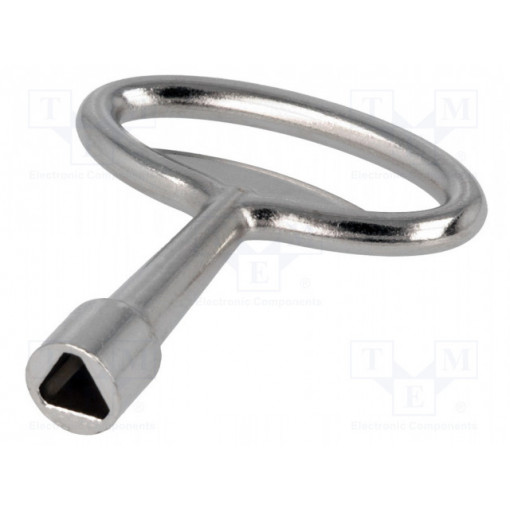 KLT7.001-02; Key; zinc and aluminium alloy; nickel; Kind of insert bolt: T7; ROZTOCZE