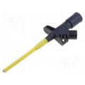 KLEPS2900SW; Clip-on probe; hook type; 6A; 1kVDC; black; Grip capac: max.2mm; HIRSCHMANN T&M