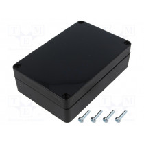 KM-177IBK; Enclosure: multipurpose; X: 90mm; Y: 135mm; Z: 40mm; ABS; black; IP65; MASZCZYK
