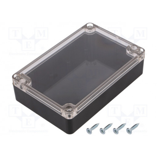 KM-178BKTRC; Enclosure: multipurpose; X: 90mm; Y: 135mm; Z: 35mm; ABS; black; IP65; MASZCZYK