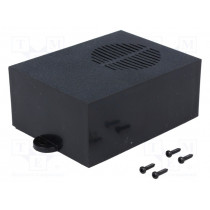 KM-36 BK; Enclosure: for alarms; X: 64mm; Y: 85mm; Z: 36mm; ABS; black; MASZCZYK