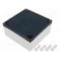 KM-500AGTRSPC; Enclosure: multipurpose; X: 104mm; Y: 113mm; Z: 53mm; ABS; grey; IP55; MASZCZYK